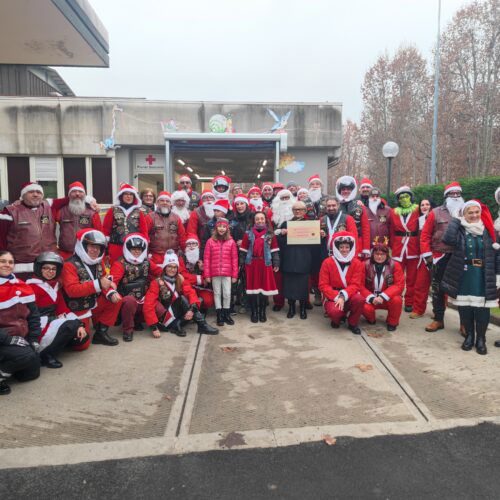 Il rombo delle Harley all’Ospedale Infantile e il cuore grande dei Babbi Natale bikers del Monferrato Chapter