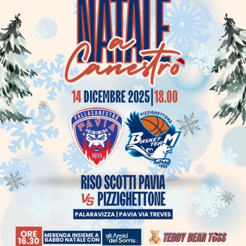 Domenica “Natale a canestro”: sport e lancio dei peluche per i bambini del San Matteo