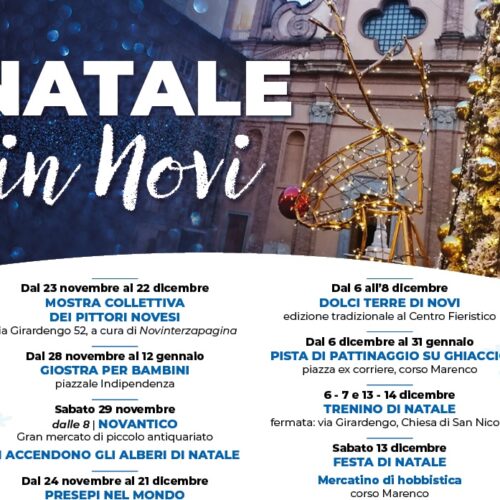 “Natale in Novi”, il centro storico si accende di magia: mostre, pista di ghiaccio, trenino e concerti fino a fine dicembre