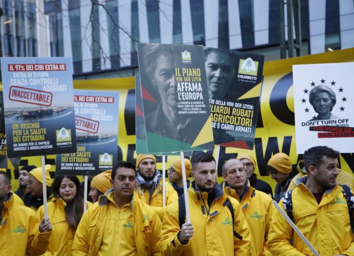 Anche agricoltori alessandrini a Bruxelles per contestare le politiche dell’Ue