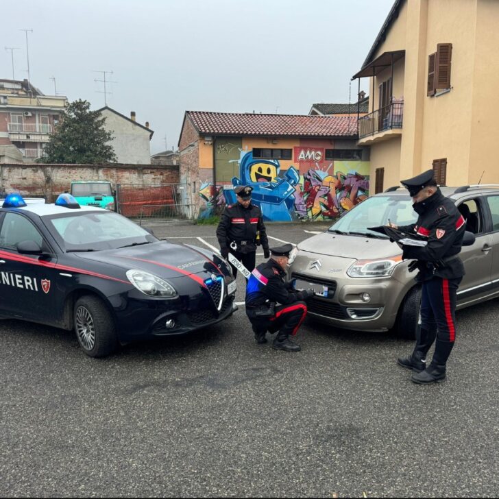 Targhe contraffatte su un’auto estera a Broni: denunciato un uomo