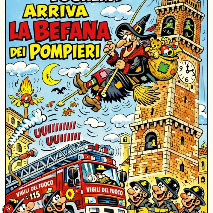 A Voghera la Befana dei pompieri in piazza Duomo e ultimo giorno del trenino