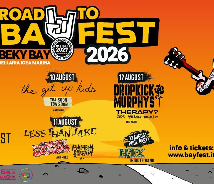 Presentato il cartellone del festival punk Road to Bay Fest 2026