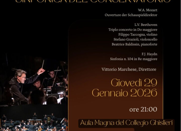 Giovedì il concerto dell’Orchestra del Conservatorio di Pavia