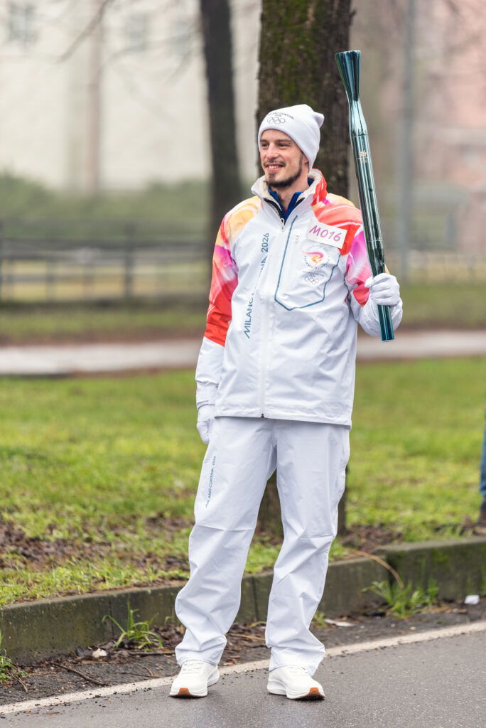 Fiaccola olimpica Tortona 2026 - Foto di Andrea Soresina