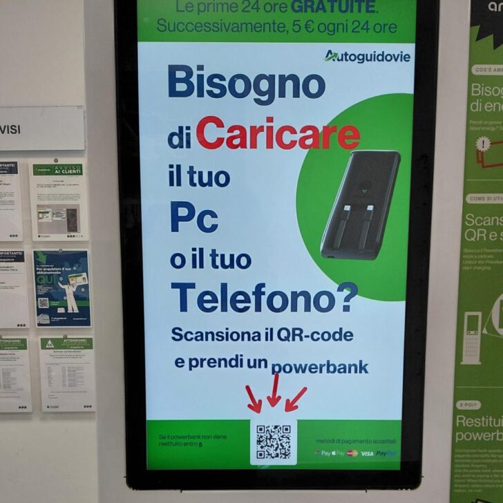 Servizio in più per i viaggiatori di Autoguidovie: servizio noleggio powerbank