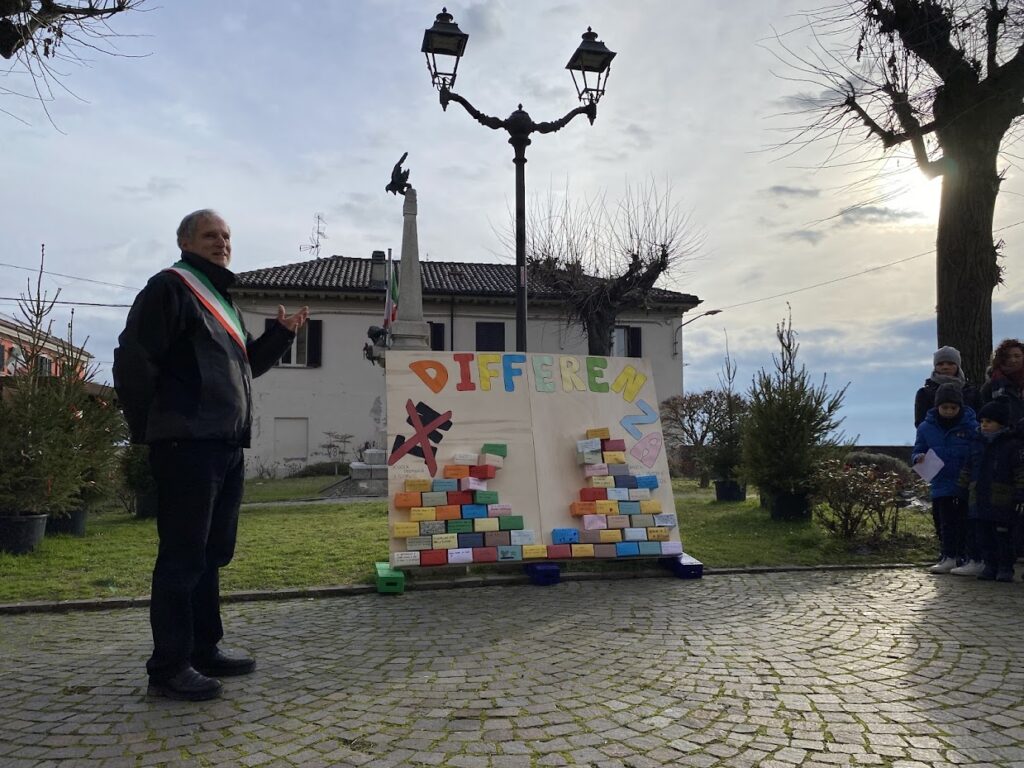 Muro contro indifferenza san giorgio monferrato
