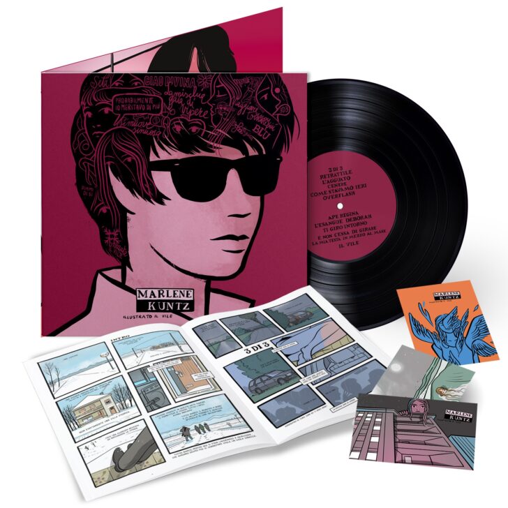 Marlene Kuntz ristampano Il Vile in limitata, disegnata dall’illustratore Alessandro Baronciani