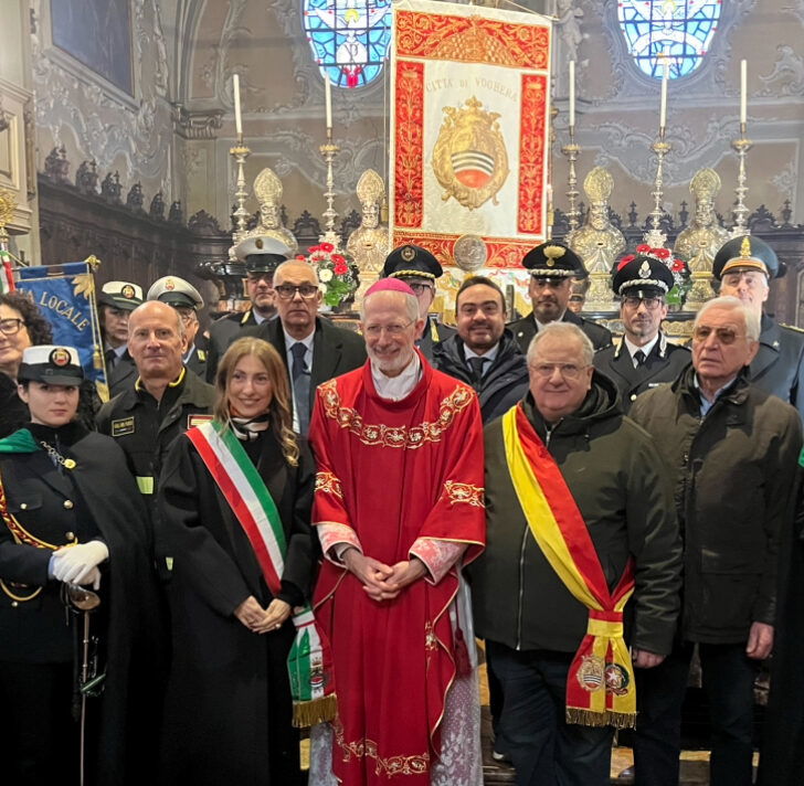 Voghera festeggia San Sebastiano. Restituita alla comunità tela restaurata del Santo e premi agli agenti