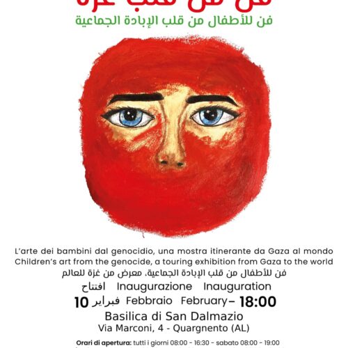 Torna in provincia la mostra con i disegni dei bambini di Gaza: l’inaugurazione a Solero