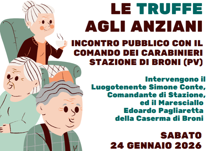 A Broni incontro con i Carabinieri per aiutare i cittadini a prevenire le truffe