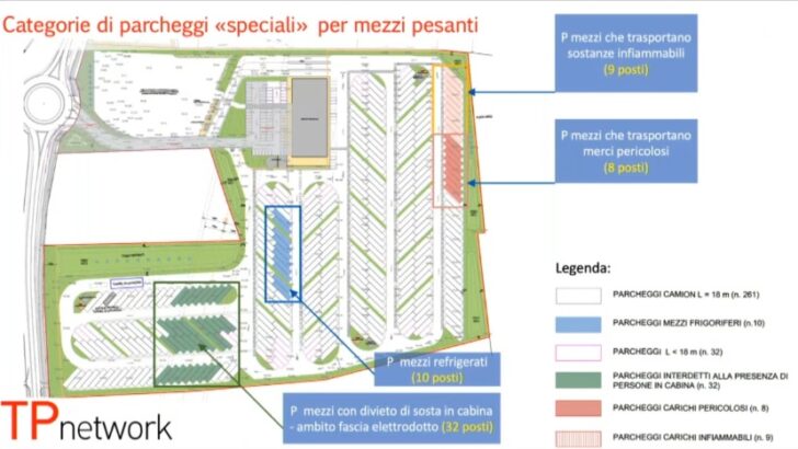A Castelceriolo un maxi parcheggio per camion vicino al casello: sarà grande più di dieci campi da calcio