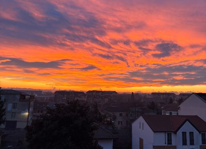Il tramonto ad Alessandria immortalato dai nostri lettori [FOTO]