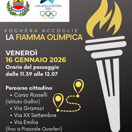Venerdì a Voghera passerà la fiamma olimpica: “Occasione straordinaria per mostrare la città”