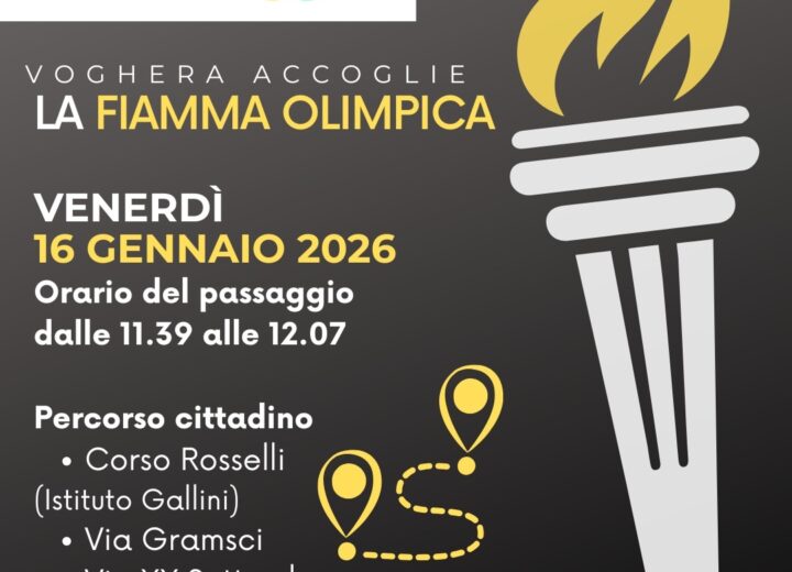 Venerdì a Voghera passerà la fiamma olimpica: “Occasione straordinaria per mostrare la città”