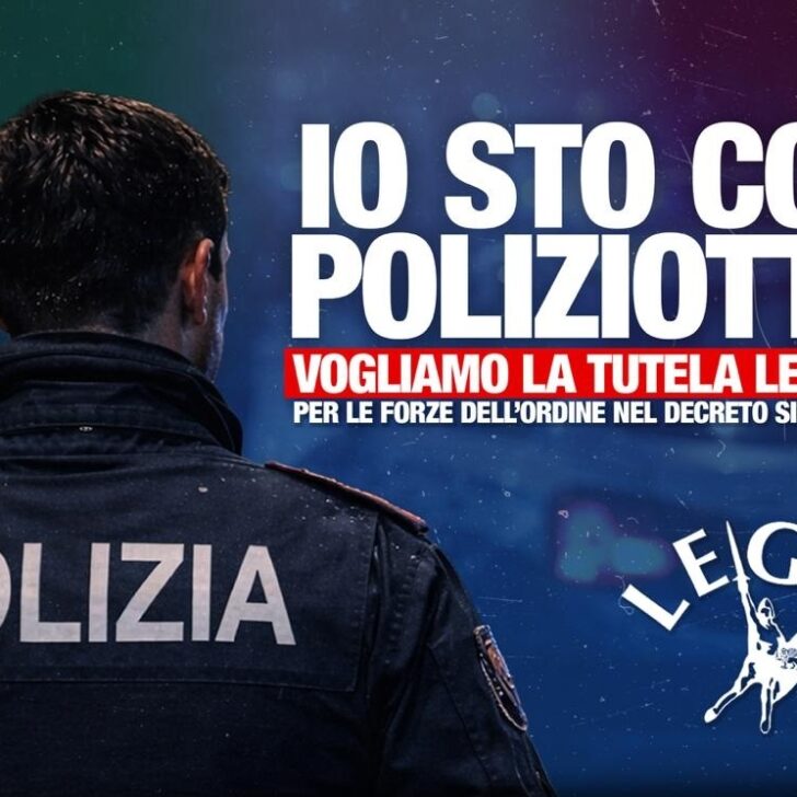 Lega Alessandria: sabato gazebo per la petizione ‘Io sto col poliziotto’ e informazioni sul Referendum Giustizia