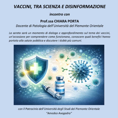 Vaccini tra scienza e disinformazione: l’incontro venerdì 13 febbraio