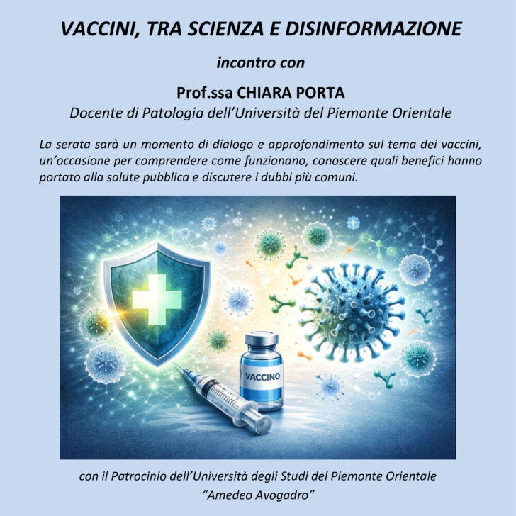 Vaccini tra scienza e disinformazione: l’incontro venerdì 13 febbraio
