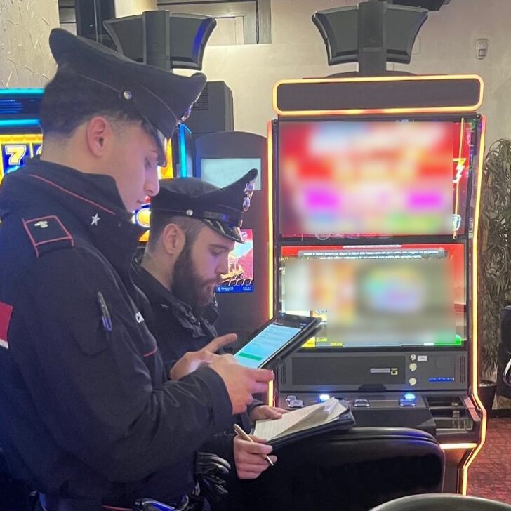 Carabinieri: controlli nelle sale slot a Tortona