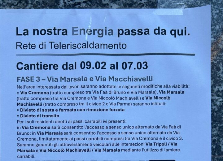 Lavori per il teleriscaldamento da lunedì: “Cartelli affissi solo ora”