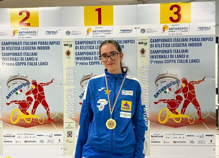 Doppio titolo italiano indoor per la giovane atleta paralimpica Alessia Friscia