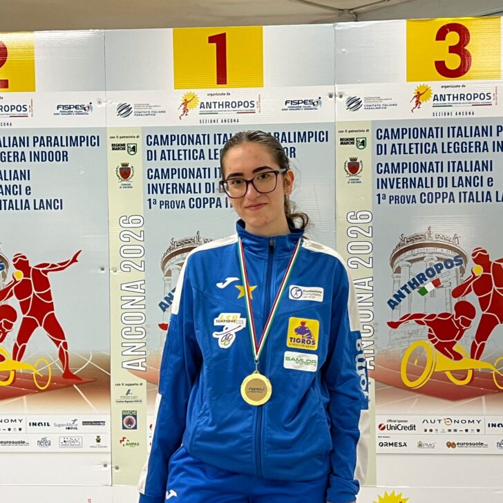 Doppio titolo italiano indoor per la giovane atleta paralimpica Alessia Friscia