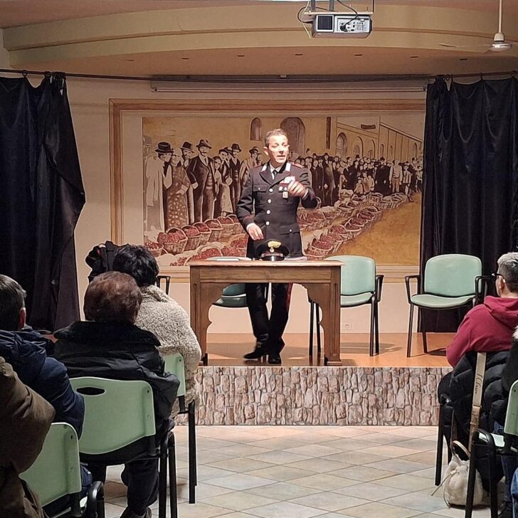 Prevenzione truffe: a Rivarone i Carabinieri incontrano la cittadinanza