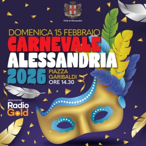 Carnevale Alessandria 2026: domenica 15 febbraio la sfilata dei carri e la grande festa in piazza Garibaldi