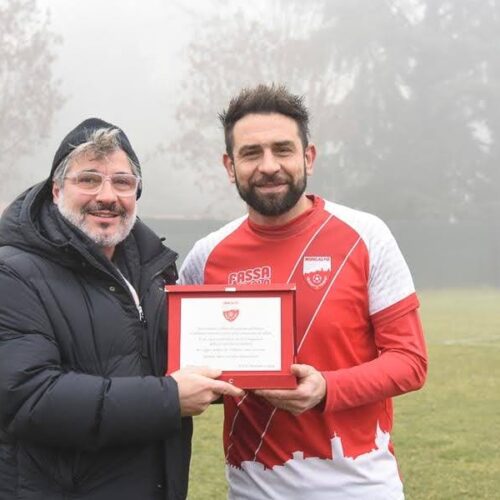 500 presenze e una doppietta per il bomber del Moncalvo Daniele Vetri: “Il calcio è passione”