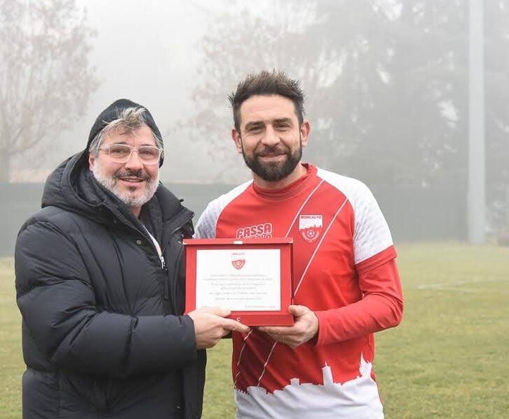 500 presenze e una doppietta per il bomber del Moncalvo Daniele Vetri: “Il calcio è passione”