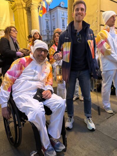 Paralimpiadi Milano-Cortina: il tennista alessandrino Gianluca Cosentino tedoforo a Torino