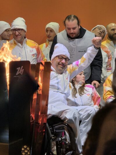 Paralimpiadi Milano-Cortina: il tennista alessandrino Gianluca Cosentino tedoforo a Torino