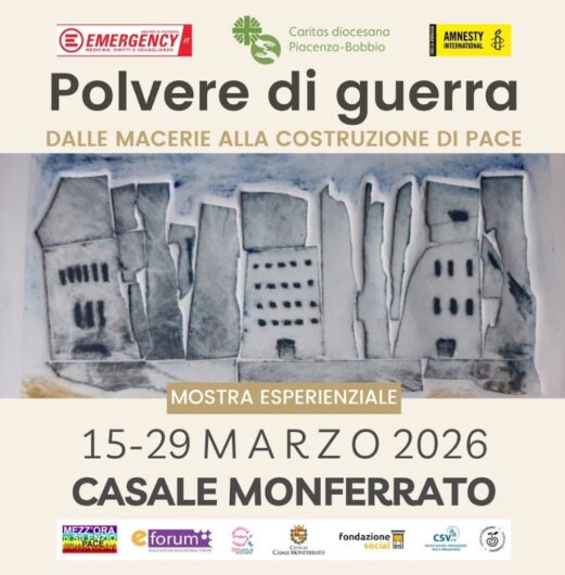“Polvere di guerra”: a Casale Monferrato la mostra che invita a costruire la pace