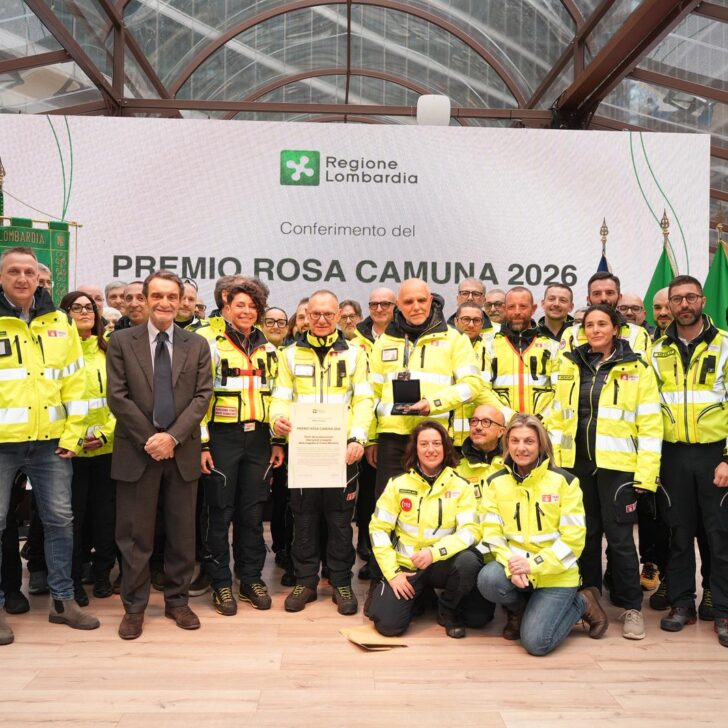 Con la Rosa Camuna 2026 il grazie di Regione Lombardia ai soccorritori di Crans-Montana