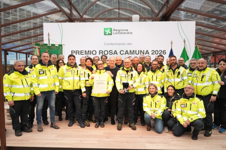Con la Rosa Camuna 2026 il grazie di Regione Lombardia ai soccorritori di Crans-Montana