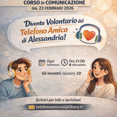 Telefono Amico Alessandria, il numero sempre attivo contro la solitudine, cerca nuove “voci amiche”