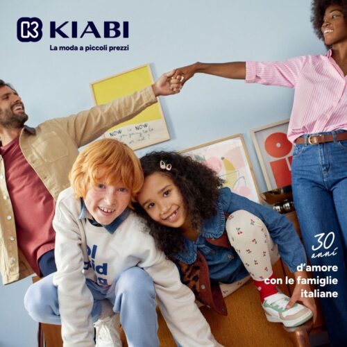 KIABI celebra 30 anni in Italia: nuova identità, innovazione e un futuro sempre più vicino alle famiglie