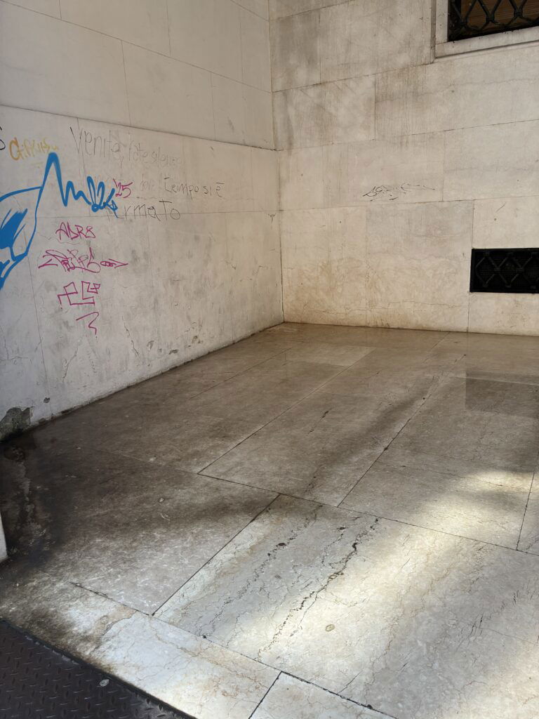 Pulizia spazi ex Banca d'Italia