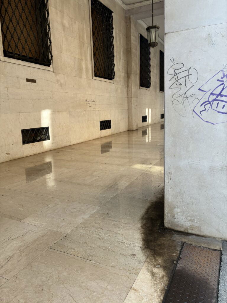 Pulizia spazi ex Banca d'Italia