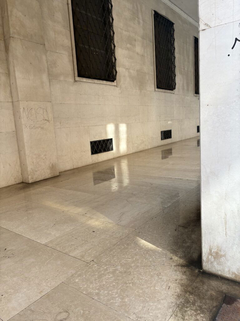 Pulizia spazi ex Banca d'Italia