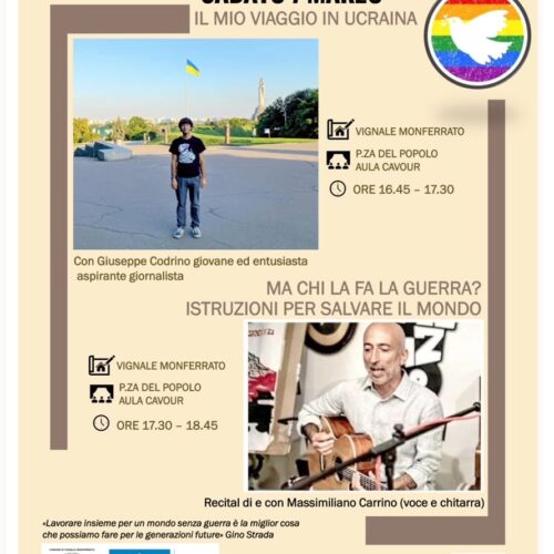 Parlare di pace in parole e musica