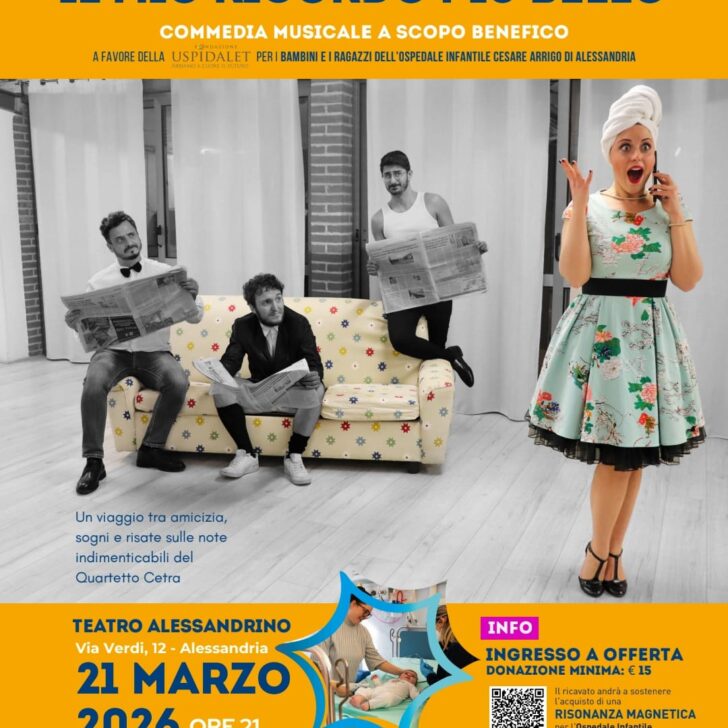 Il mio ricordo più bello: all’Alessandrino spettacolo per la Fondazione Uspidalet