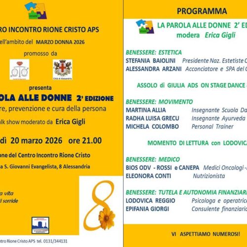 La parola alle donne: “Benessere, prevenzione e cura delle persone”