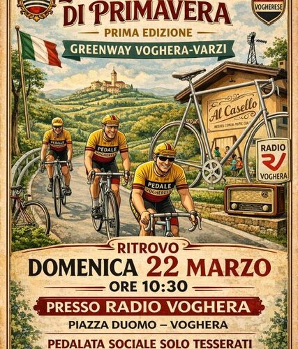 La “Classicissima di Primavera” arriva a Voghera: domenica 22 marzo la pedalata storica verso Varzi