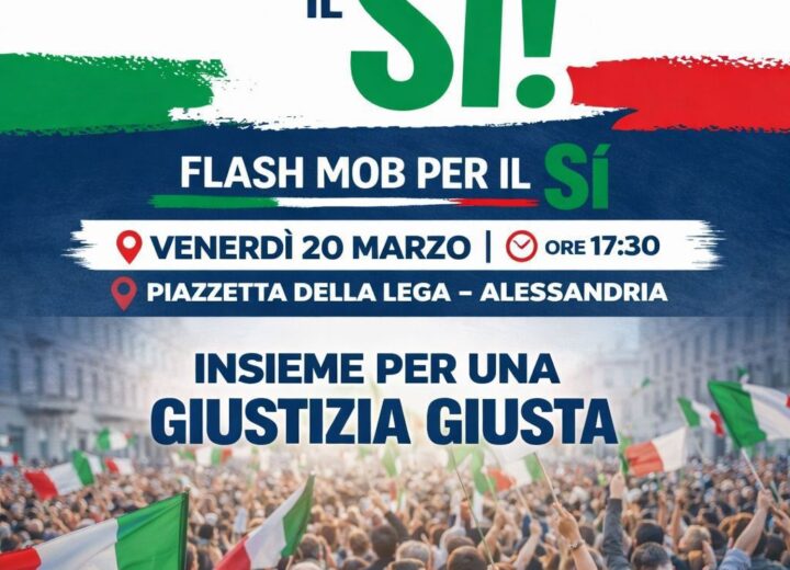 Referendum Giustizia: venerdì ad Alessandria flash mob di Forza Italia per il Sì