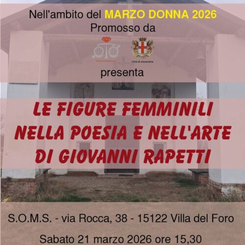 A Villa del Foro un pomeriggio dedicato alle figure femminili nell’opera di Giovanni Rapetti