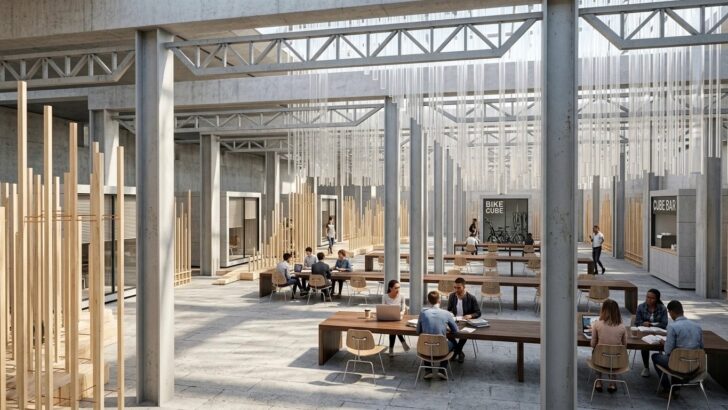 Casette a forma di cubo e spazi comuni tra wi-fi e bar: una visione del futuro Mercato Coperto di Valenza