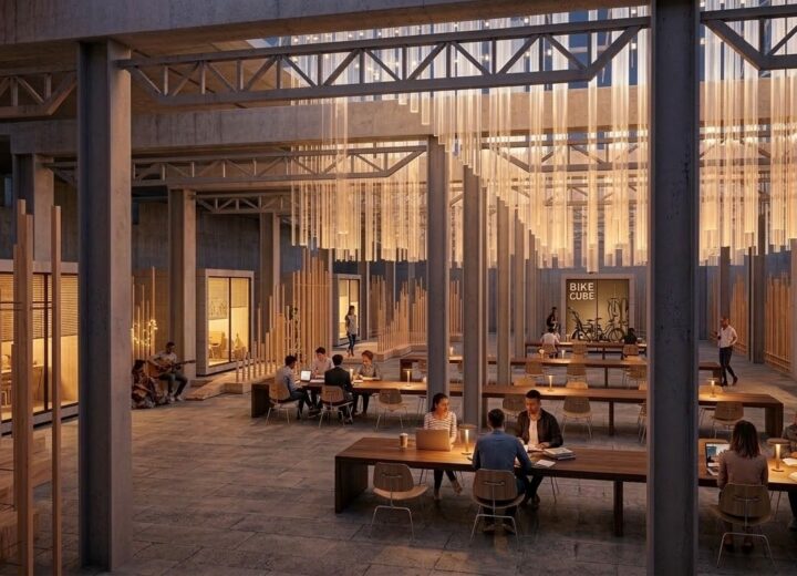 Casette a forma di cubo e spazi comuni tra wi-fi e bar: una visione del futuro Mercato Coperto di Valenza