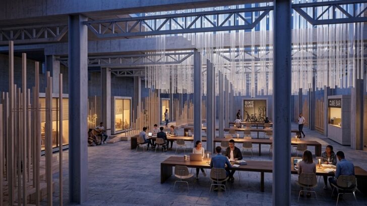 Casette a forma di cubo e spazi comuni tra wi-fi e bar: una visione del futuro Mercato Coperto di Valenza