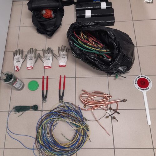 Sorpresi a rubare rame a Landriano: arrestati due giovani